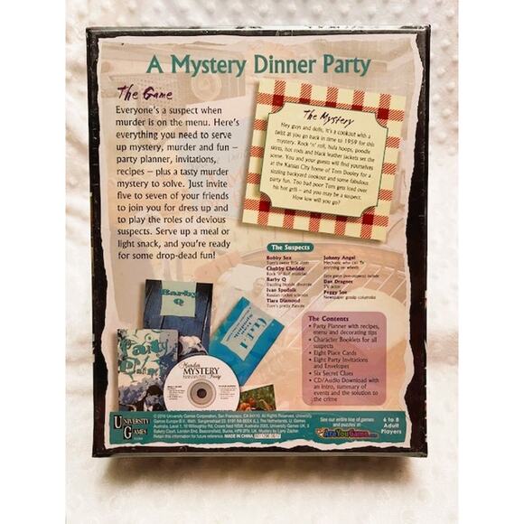 Murder Mystery Party "A Murder on the Grill" Role Play Game- NEW, SEALED - Picture 2 of 6